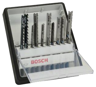 Bosch 10-delers Robust Line stikksagblad-sett Wood and Metal
